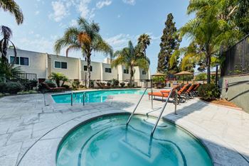 Spa and pool view